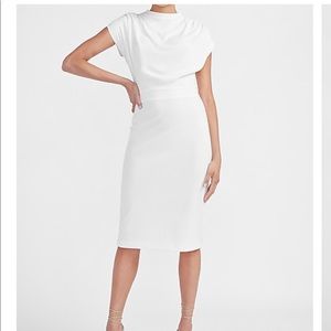 EXPRESS White Midi Dress